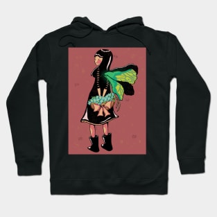 Girl with butterfly wings Hoodie